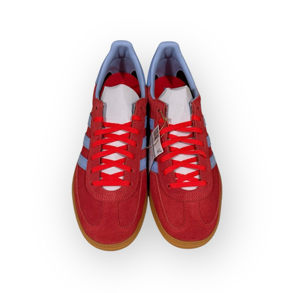 Adidas Handball Spezial W JR3607 Womens 10 Red Suede Light Blue Gum Sneakers - Picture 7 of 9